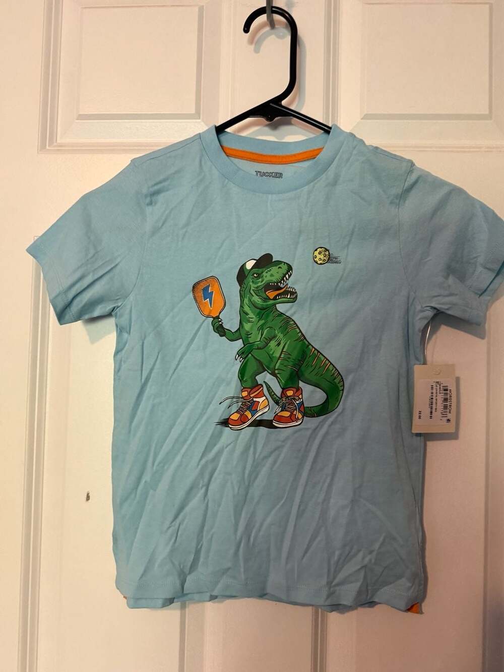NWT Tucker + Tate Boys Blue Crystal Sporty Rex Graphic T-Shirt Size 6